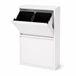 Merkloos / Sans marque Relaxdays Vuilnisbak - 4x 18 l - wit
