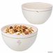 MamboCat Jardin Lila set van 2 mueslikommen 500ml keramiek bloemendecor