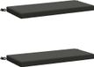 vidaXL Coussin de banc SOEST 2 pièces 100% Polyester Anthracite 80 x 40 x 5 cm