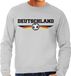 Bellatio Decorations Duitsland / Deutschland landen / voetbal sweater met wapen in de kleuren van de Duitse vlag - grijs - heren - Duitsland landen trui / kleding - EK / WK / voetbal sweater XXL