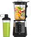 Olvy Blender Smoothie Maker 1500ml Verre To-Go Minuterie LED 6 Lames-Black