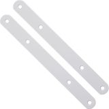 Sotech 2 stuks Platte verbinders 200 x 20 x 3 mm Zilvergrijze Verbindingsbanden Meubelverbinder Paneelverbinder Frontplaatverbinder Verbindingsbeslag