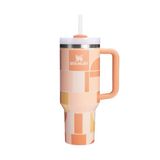 Stanley 1913 Quencher H2.0 Flowstate Tumbler 1.2L - Apricot Court Geo