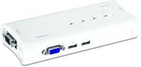 TRENDnet TK-407K KVM-switch - bedraad - blauw