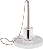 Maul Kulistandaard acryl, sterke kogelketting, 110 mm breed, 165 mm hoogte, transparant