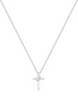 Elli Halsketting Dames Kruis Religie met Swarovski® Kristallen in 925 Sterling Zilver