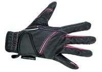 HKM Rijhandschoenen -Fashion- zwart/roze S