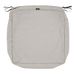 Classic Accessories Montlake FadeSafe Square Patio Lounge Zitkussen Slip Cover - 5" dik - Heavy Duty Outdoor Patio Kussen met waterbestendige achterkant, Heather Grey, 25 "W x 25 "D x 5"T (60-077-011001-RT)