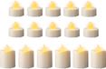 Lumineo LED theelichtjes/waxinelichtjes - set 16x st - wit - diverse maten - kaarsen