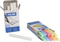 Milan Schoolbordkrijt 8 Cm Wit/kleur 2 X 10 Stuks