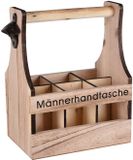 UNUS® Flessendrager 6 flessen Mannenhandtas bierdrager met flesopener cadeau