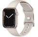 By Qubix - Siliconen sportbandje - Sterrenlicht / starlight - Maat: S/M - Geschikt voor Apple Watch 44mm / 45mm / 46mm / 49mm