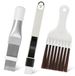 Brosse de nettoyage pour condensateur - Peigne de vin en acier inoxydable - Lot de 3 - Pour climatiseur et réfrigérateur