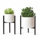 Unyqoos® Support de plantes réglable en métal pour divers pots de fleurs intérieur et extérieur