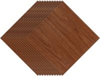 Merkloos / Sans marque PVC laminaat zelfklevend set (11 Stuks, 1m²) Waterdicht & Anti - Ritsel voor Keuken, Woonkamer en Balkon, Houtkleur,30 x 30cm