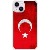 Apple iPhone 14 Drapeau turquie Verstevigd hoesje met sublimatie bedrukking