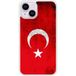 Apple iPhone 14 Drapeau turquie Verstevigd hoesje met sublimatie bedrukking