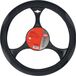 Carpoint Stuurhoes Auto - PU Leer Zwart met grijs - Voor sturen met een diameter van 37-39 cm