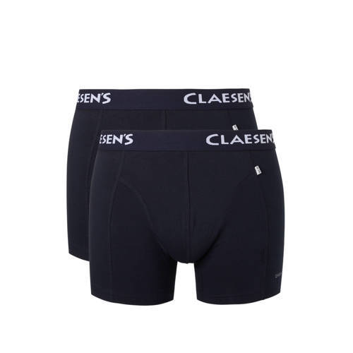 Claesen's boxershort set van 2 heren Donkerblauw/wit