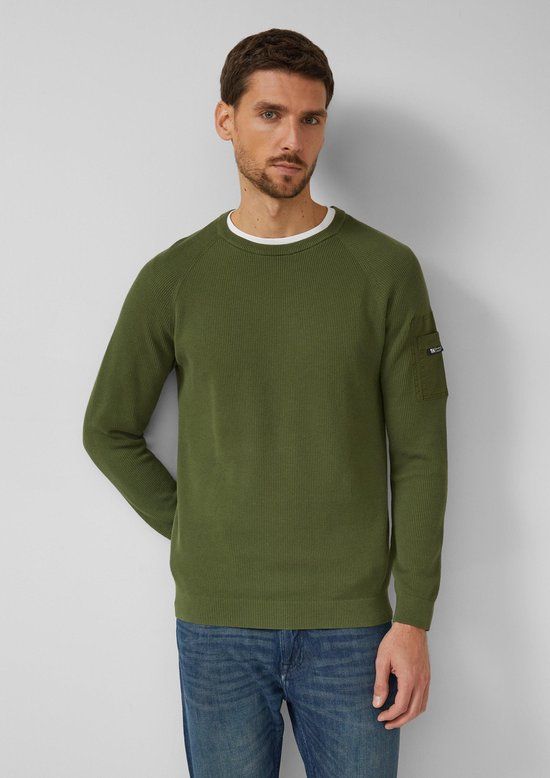 s.Oliver Strickpullover olijfgroen