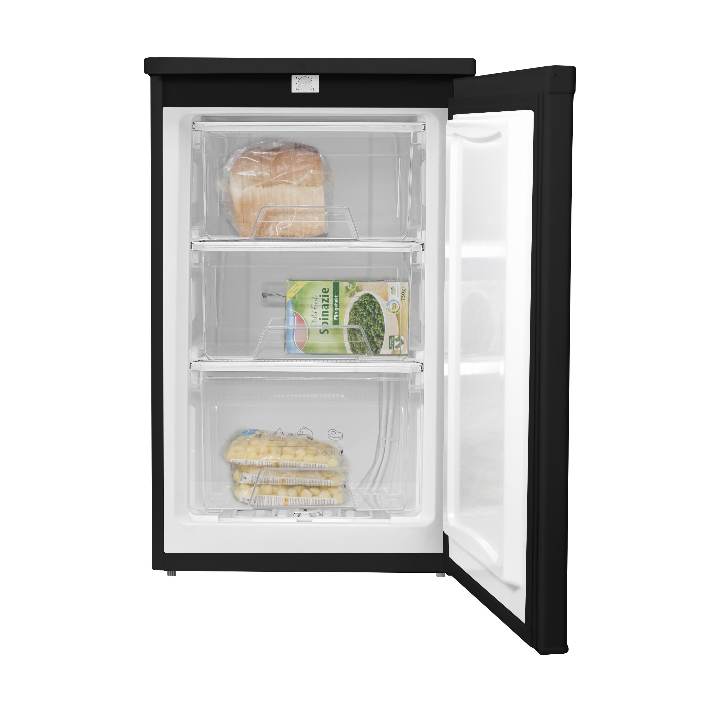 Inventum VR550B - Vrijstaande Vrieskast - 88L - Zwart