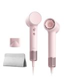 Merkloos Mini haardroger - Ionisch - 110.000 toeren - 299 g - Roze - Reishaardroger