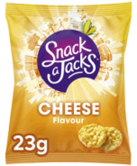 Diversen Snack-a-Jacks Cheese mini rijstwafels 23 gram (8 stuks)