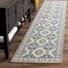 Safavieh Patina Collection PTN320 Traditioneel geweven vloerkleed, blauw/ivoor, 66 x 244 cm