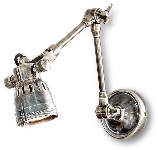Loberon Wandlamp Abagail antiekzilverkleurig