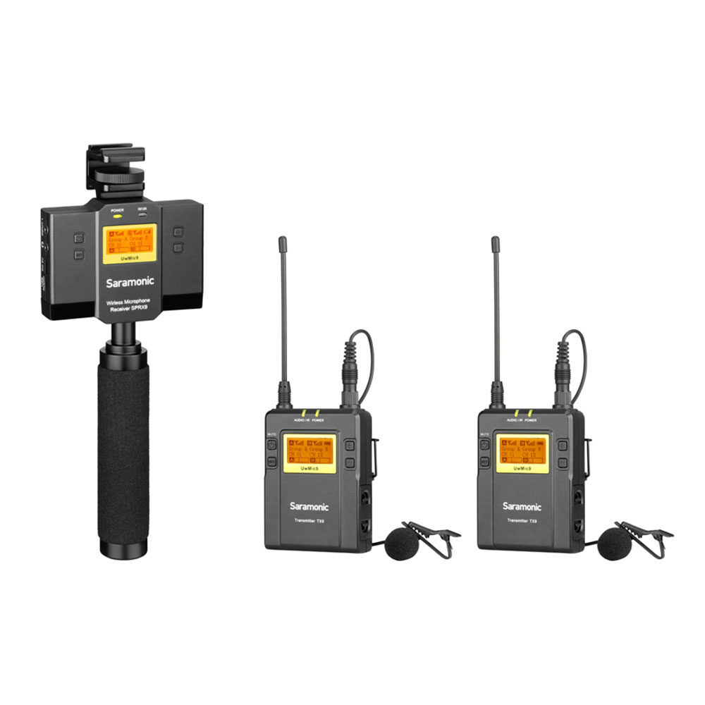 Saramonic UwMic9 Kit13 om met je camera/mobiel direct draadloos op te nemen