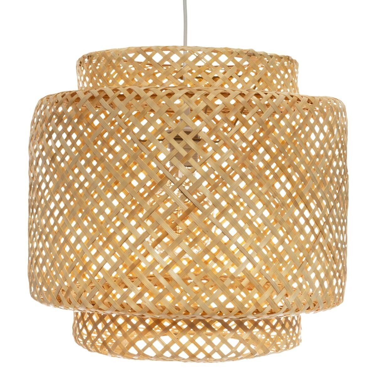 Atmosphera Hanglamp - Gevlochten Bamboe - 40 x 38 cm - Naturel