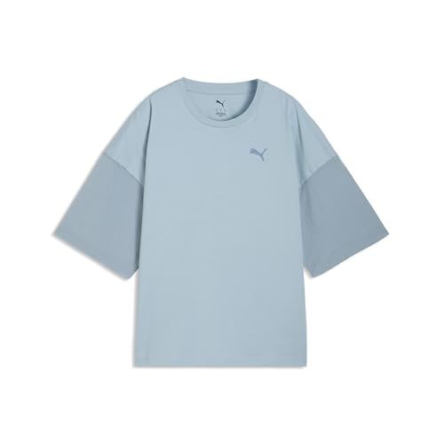 PUMA HER oversized T-shirt voor dames M, Seafoam Blue