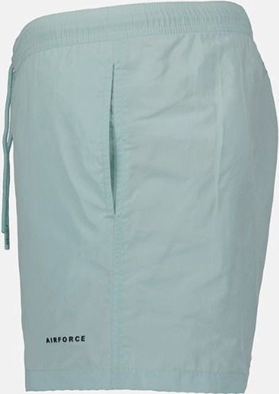 Airforce Men's Swimshort Pastel Blue True Black Regular Fit Polyester