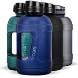 720°DGREE uberBottle Drinkfles met handvat, 2300 ml, BPA-vrij, lekvrij, grote XXL waterfles voor sport, fitnessstudio, training