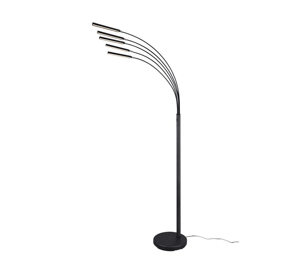 TRIO Reed - LED Vloerlamp - Zwart - 17.5W - 3000K - 1750 lm - IP20