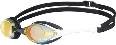 Arena Cobra Swipe Mirror Goggles, yellow copper/white