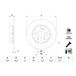 BOSCH Disque de frein 0 986 479 H49
