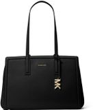 Michael Kors Laila Grote Schoudertas Dames Leer Zwart