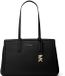 Michael Kors Laila Grote Schoudertas Dames Leer Zwart