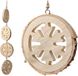 Merkloos BigBuy Kerstkrans 111181 (Ø 10 cm) Hout Beige