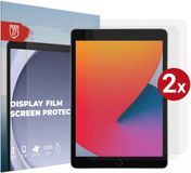 Rosso Tablet Screen Protector Geschikt voor Apple iPad 10.2 2019 / 2020 / 2021 | TPU Display Folie | Ultra Clear | Case Friendly | Duo Pack Beschermfolie | 2-Pack