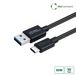 Microconnect ECO-USB3.1CA2 USB-kabel USB 3.2 Gen 1 (3.1 Gen 1) 2 m USB C naar USB A Noir