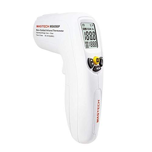Mastech MS6590P infrarood thermometer - contactloos - voor menselijke temperatuurmetingen