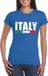 Bellatio Decorations Shoppartners Bv Blauw Italy/Italie supporter shirt dames S