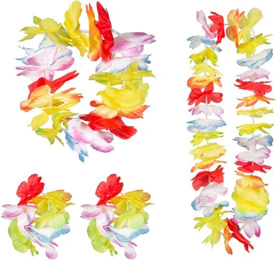 Boland Hawaii Verkleedset Tropical 4-delig