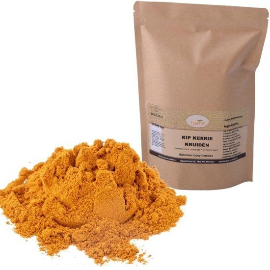 Tuana Kruiden - Kip Kerrie - 1000g - Kruiden Zonder Zout - KZ0134