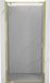 Mexen Exo porte de douche battante 100, transparent, or - 8181-100-000-50-00