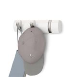 Umbra Flip wandkapstok met 3 Haken, Populiert, Wit