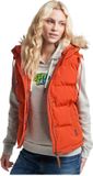 Superdry Vintage Everest Faux Fur Vest Oranje 2XS Vrouw