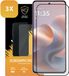 MobyDefend 3-Pack Screenprotectors - Gehard Glas - Zwarte Randen - Geschikt voor Motorola Moto G86 Power